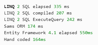 ORM Benchmarks